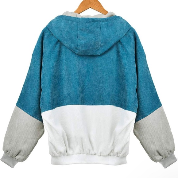 Corduroy Jacket Color Block - Picture 2 of 5